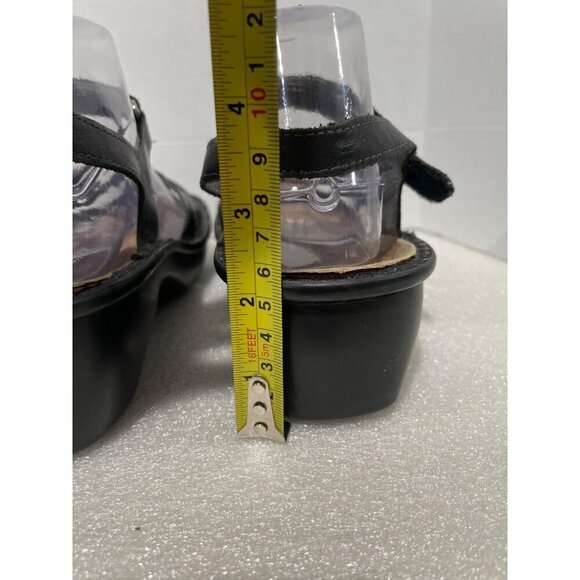 Naot Sandals Women's Paris Black Leather Ankle strap Walking size 41 Wedges - Picture 4 of 7